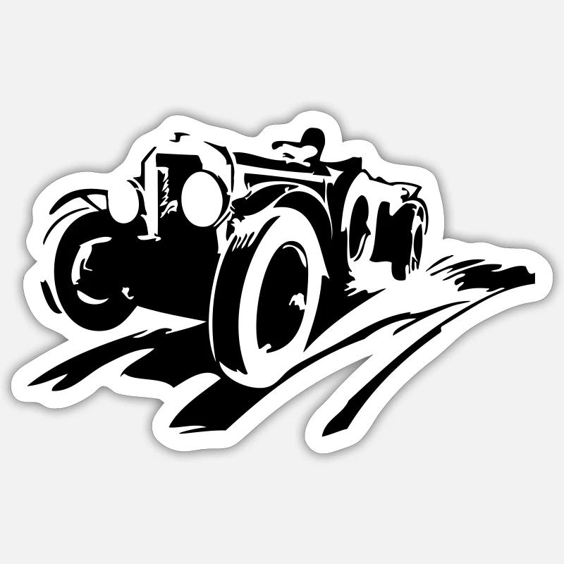 24 Hours - Sticker Größe S (10 x 10 cm) - Mattweiß