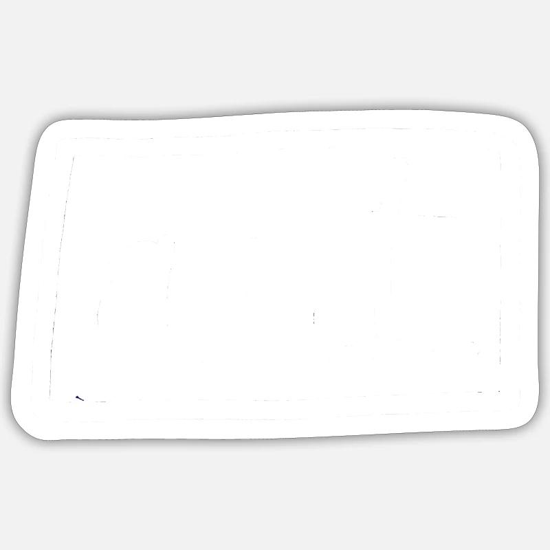 ART WHITE LOGO #2 - Sticker taille S (10 x 10 cm) - blanc mat