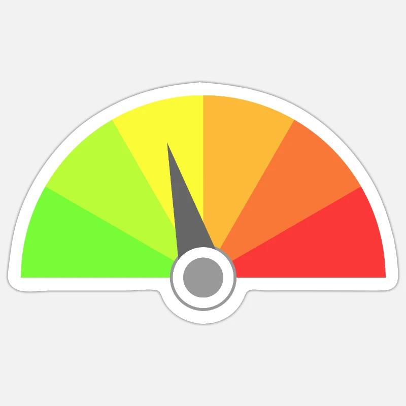 Speedometer display Sticker size S (10 x 10 cm)