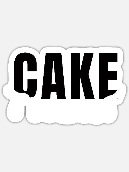Cake Treat - Sticker Größe S (10 x 10 cm) - Mattweiß
