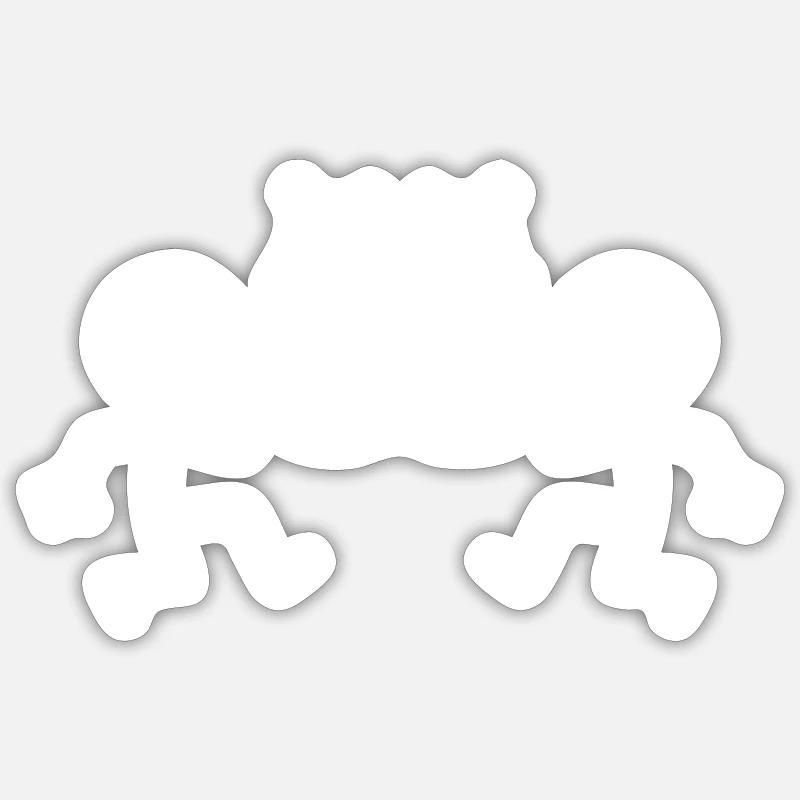 Skeleton Beer Funny - Sticker size S (10 x 10 cm) - white matte