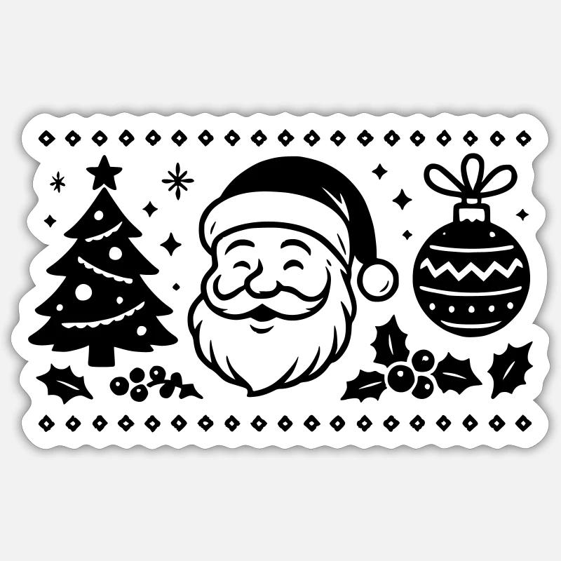 Noel - Sticker Größe S (10 x 10 cm) - Mattweiß
