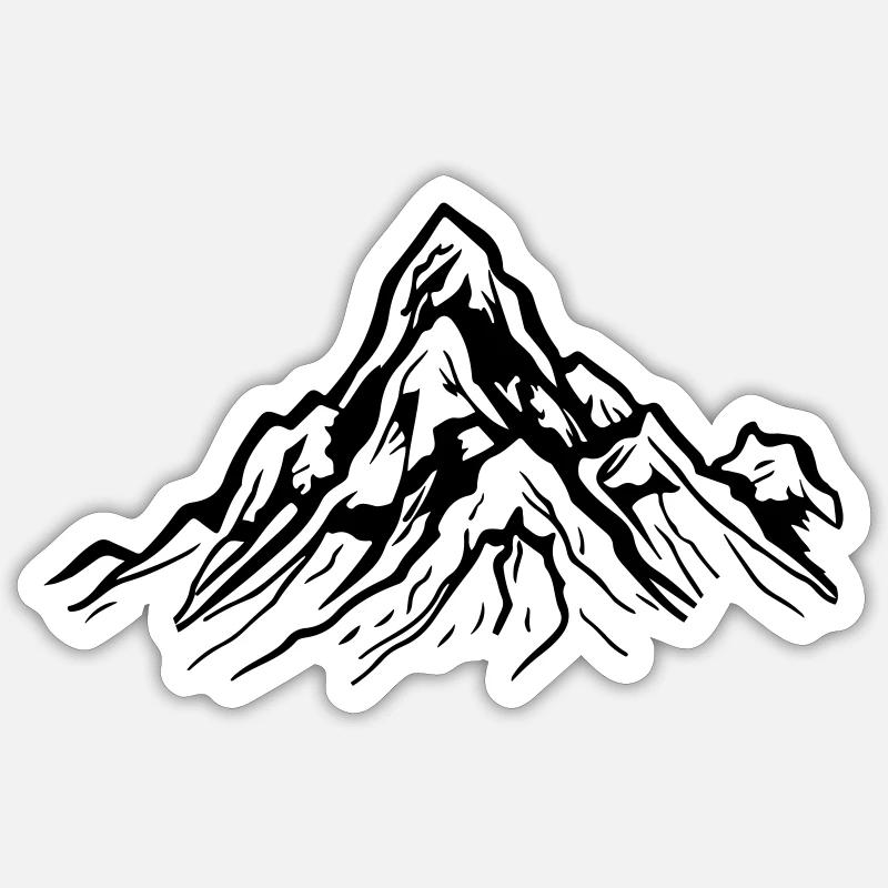 mountains Sticker size S (10 x 10 cm)