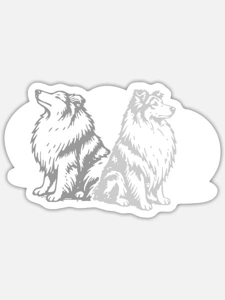 - Sticker size S (10 x 10 cm) - white matte