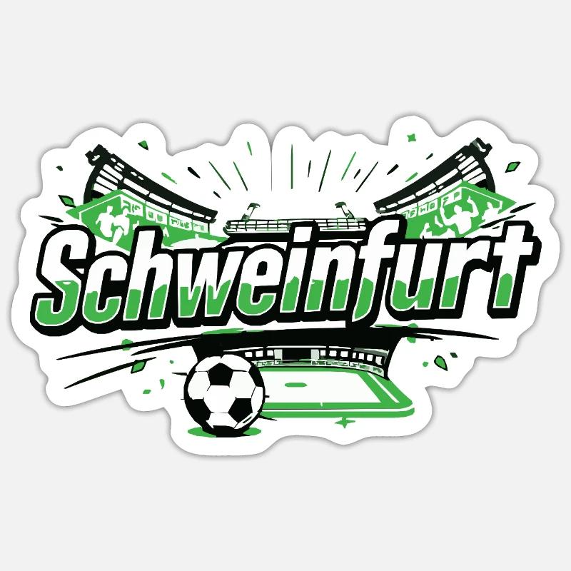 Schweinfurt Football Stadium Design Sticker size S (10 x 10 cm)