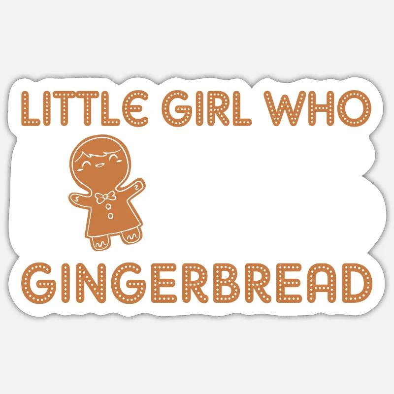 Gingerbread Christmas Gingerbread Man Gingerbread - Sticker size S (10 x 10 cm) - white matte