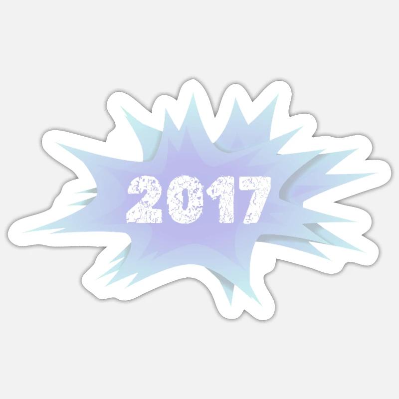 2017 - Sticker taille S (10 x 10 cm) - blanc mat