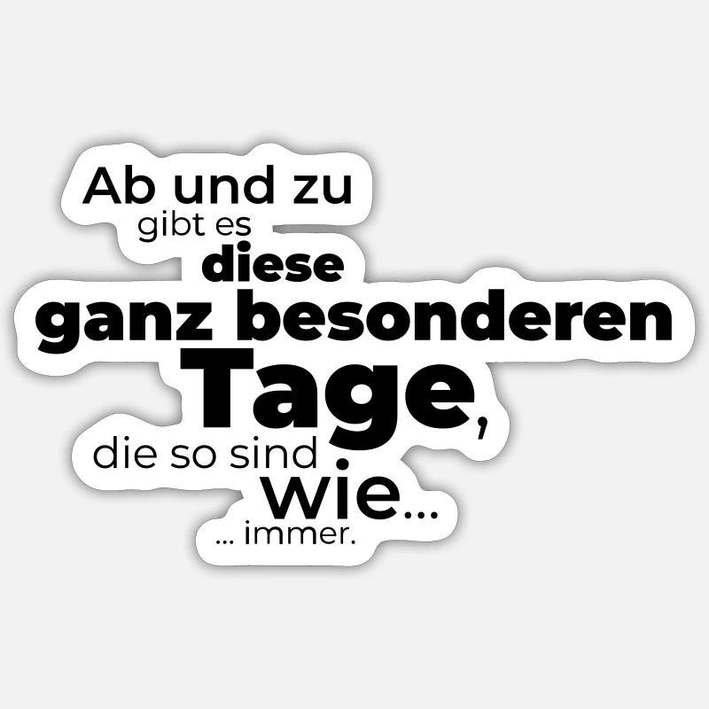 special days - Sticker size S (10 x 10 cm) - white matte