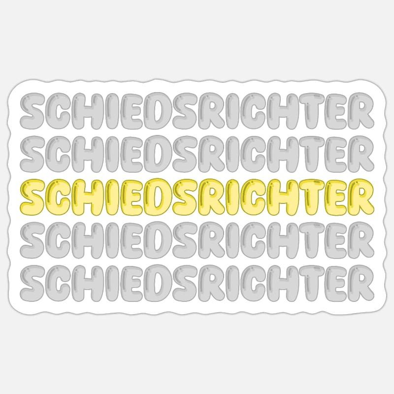Referee - Sticker size S (10 x 10 cm) - white matte