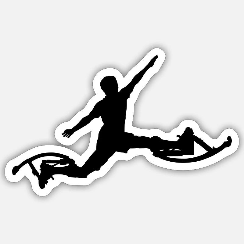 Sprung Sticker Größe S (10 x 10 cm)