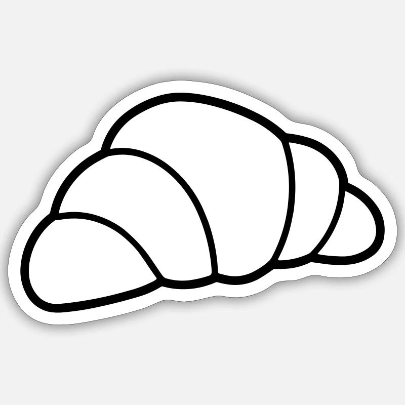 crescent - Sticker size S (10 x 10 cm) - white matte