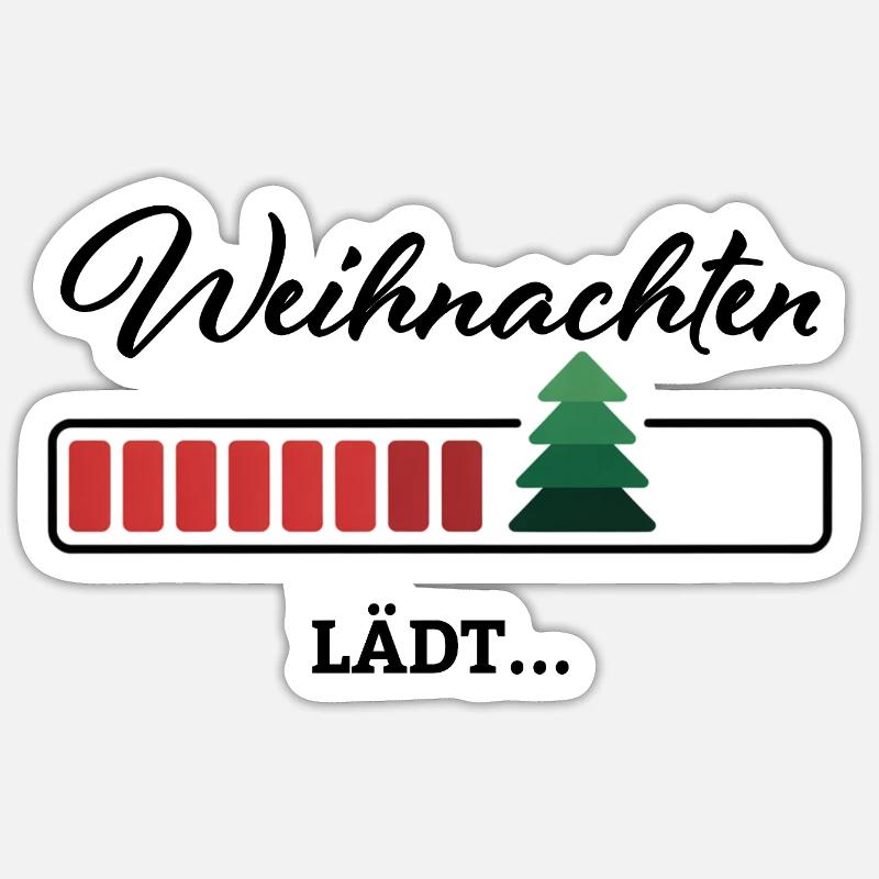 Invitations de Noël - Sticker taille S (10 x 10 cm) - blanc mat