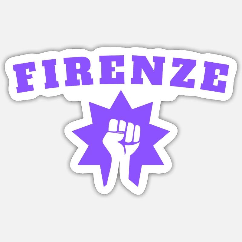Firenze - Sticker taille S (10 x 10 cm) - blanc mat