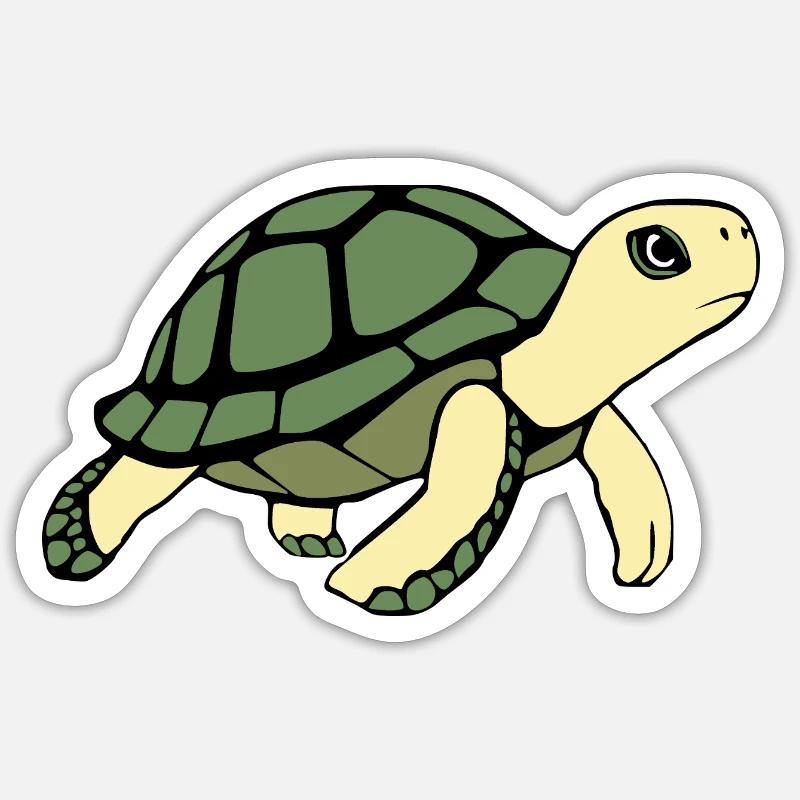 Turtle Turtles - Sticker size S (10 x 10 cm) - white matte