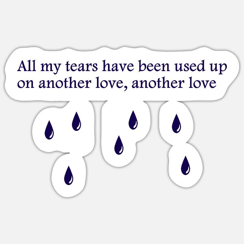 Another Love - Sticker Größe S (10 x 10 cm) - Mattweiß