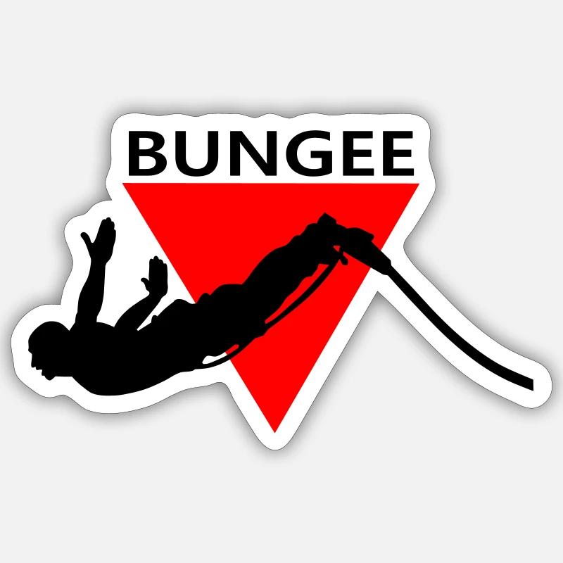Saut - Sticker taille S (10 x 10 cm) - blanc mat