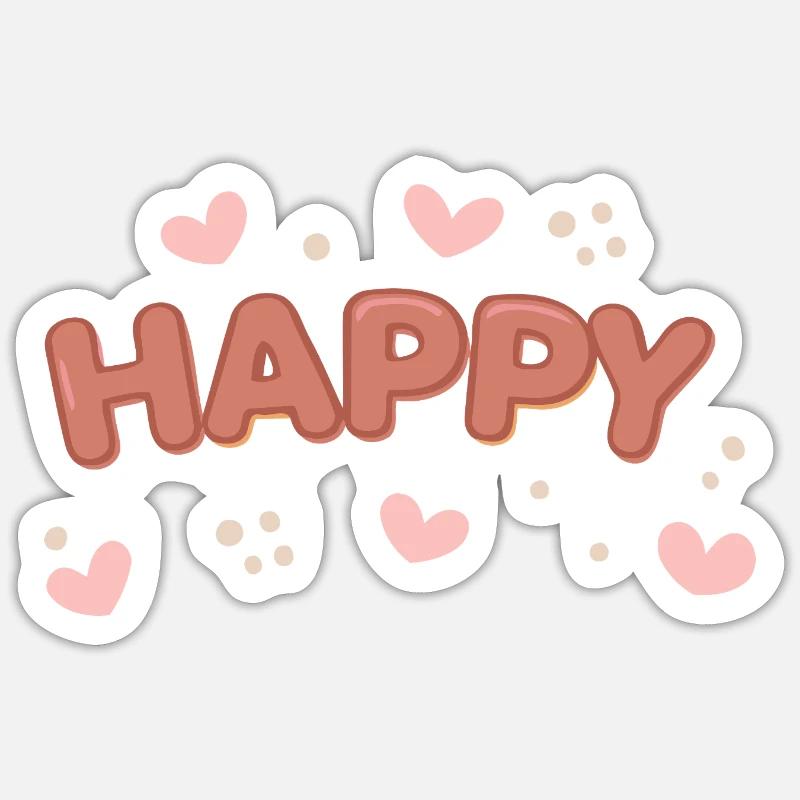 Pastel Bubble Bliss - Sticker size S (10 x 10 cm) - white matte