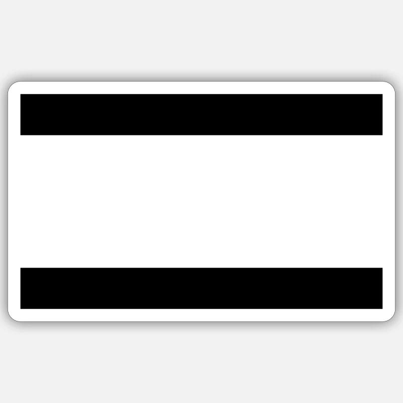 Symbol_balken - Sticker taille S (10 x 10 cm) - blanc mat