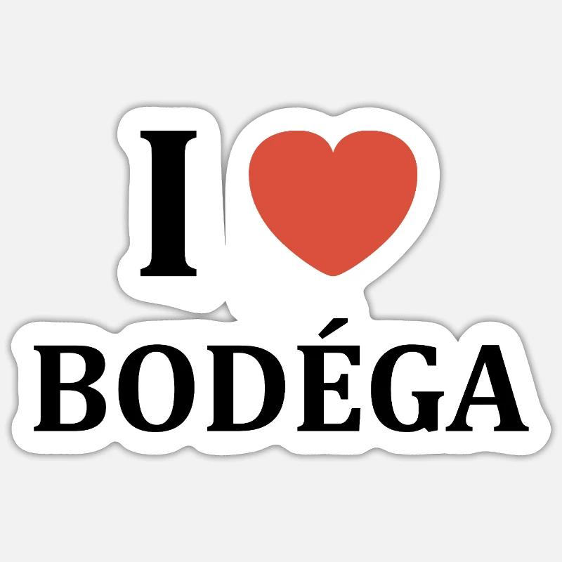 Bodega - Sticker size S (10 x 10 cm) - white matte