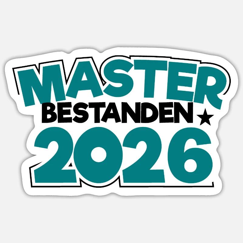 Master 2026 Graduation Graduation - Sticker size S (10 x 10 cm) - white matte