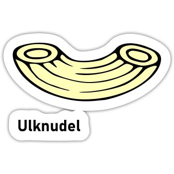 Ulknudel - Sticker size S (10 x 10 cm) - white matte - Front