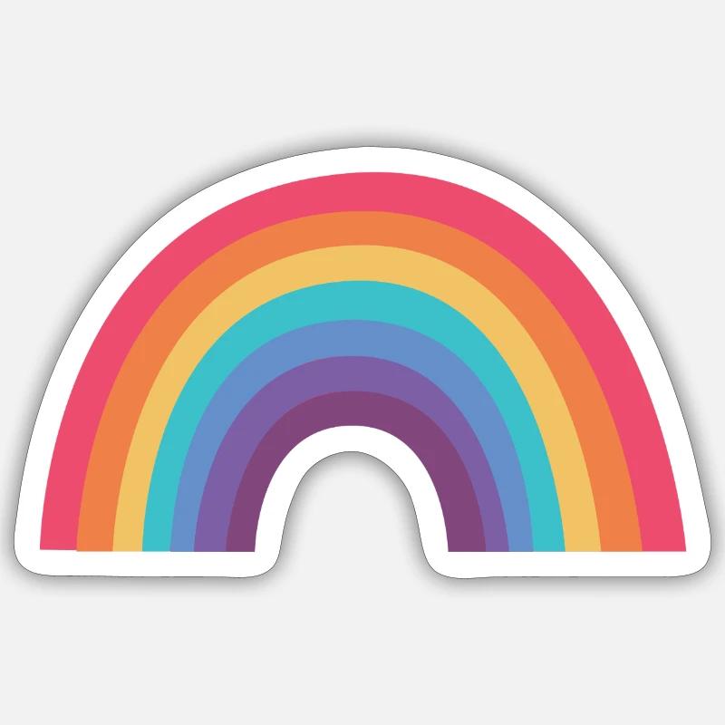 Regenbogenbogen Sticker Größe S (10 x 10 cm)