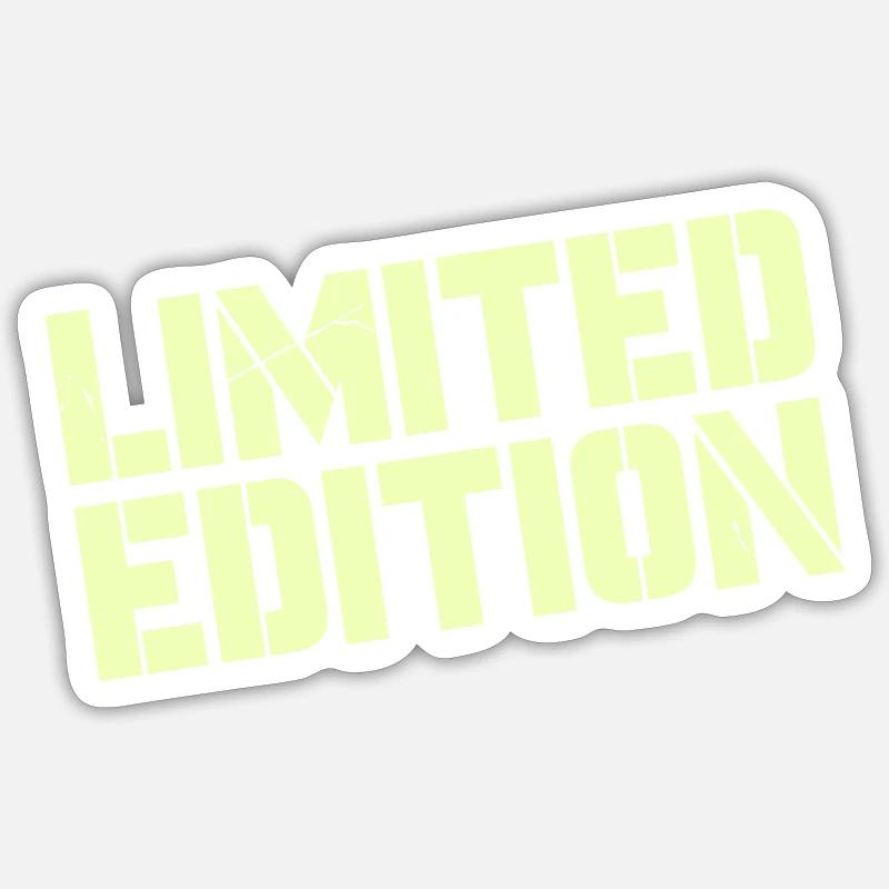 limited_edition - Sticker taille S (10 x 10 cm) - blanc mat
