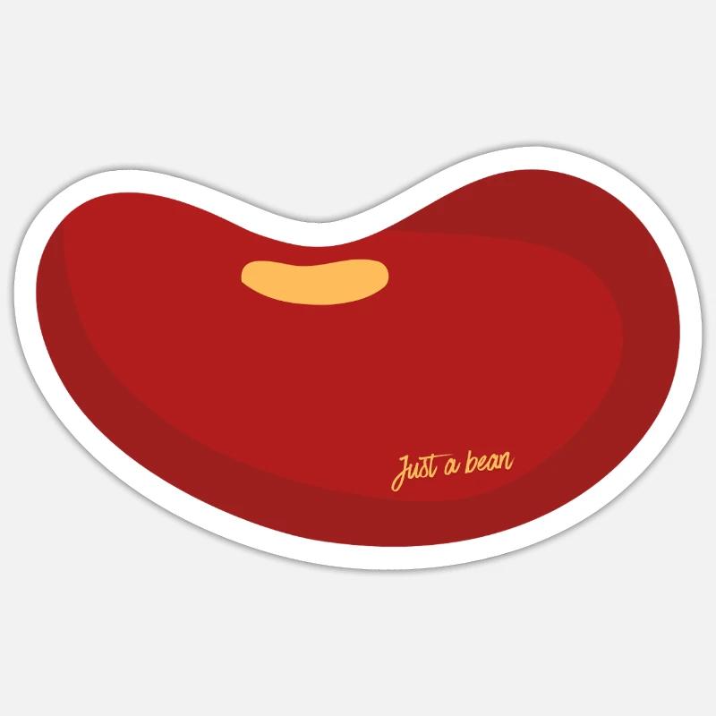 Nur eine Bohne Sticker Größe S (10 x 10 cm)