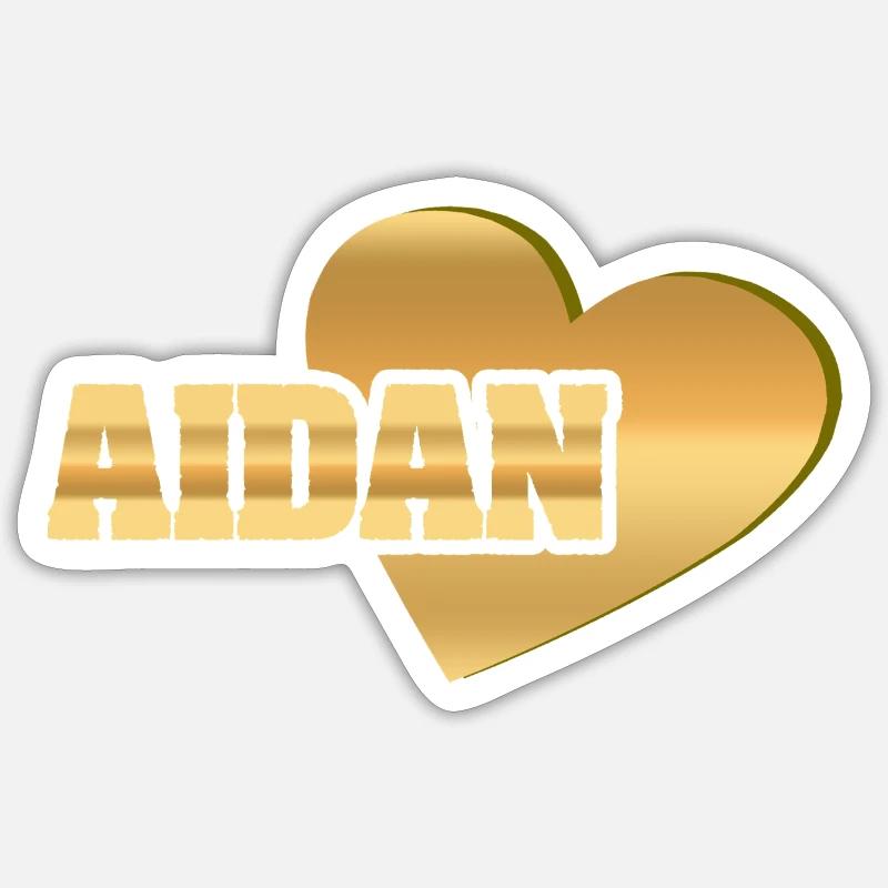 Aidan dans le rôle de Love - Sticker taille S (10 x 10 cm) - blanc mat