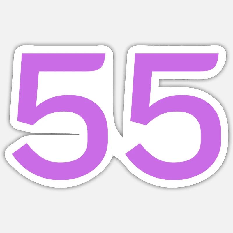 55 - Sticker taille S (10 x 10 cm) - blanc mat