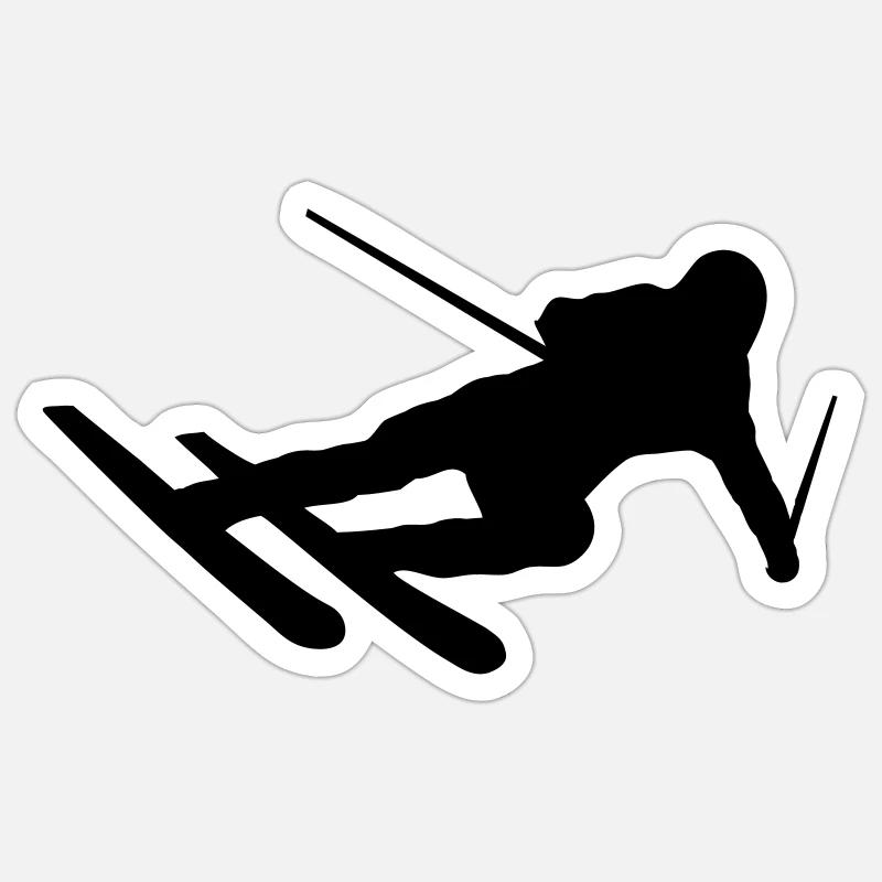 Ski Sticker taille S (10 x 10 cm)