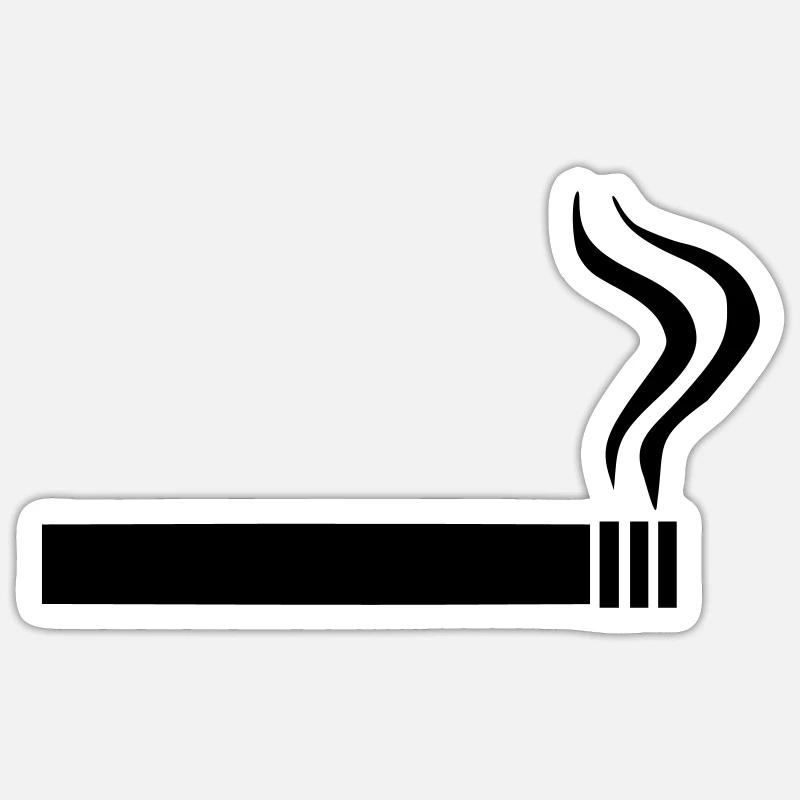 Cigarette - Smoking Sticker size S (10 x 10 cm)