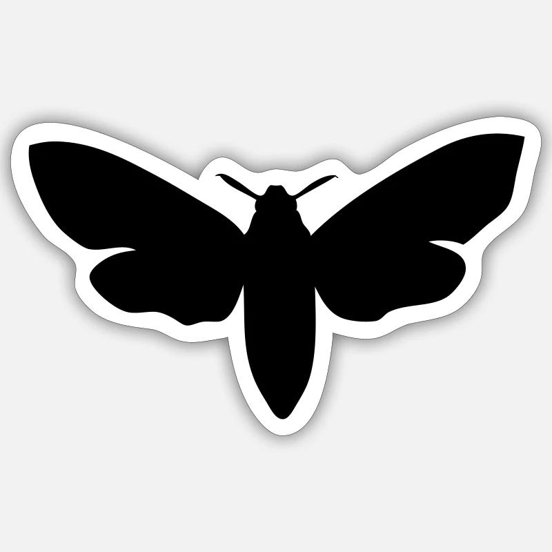 moth Sticker size S (10 x 10 cm)