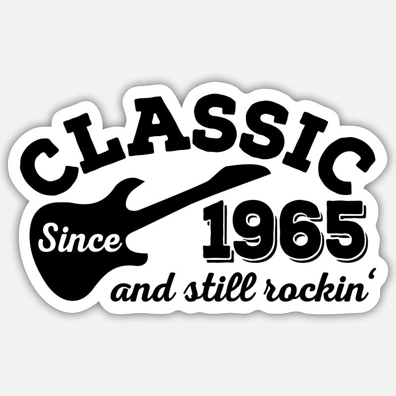 1965 - Sticker taille S (10 x 10 cm) - blanc mat