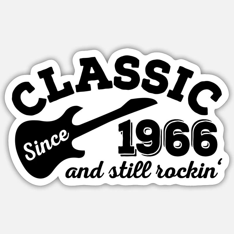 1966 - Sticker Größe S (10 x 10 cm) - Mattweiß