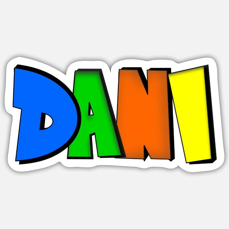 Dani - Sticker taille S (10 x 10 cm) - blanc mat