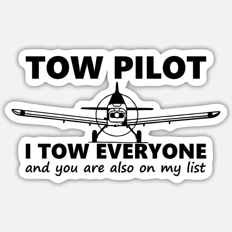 towpilot piper pa25 Sticker size S (10 x 10 cm)