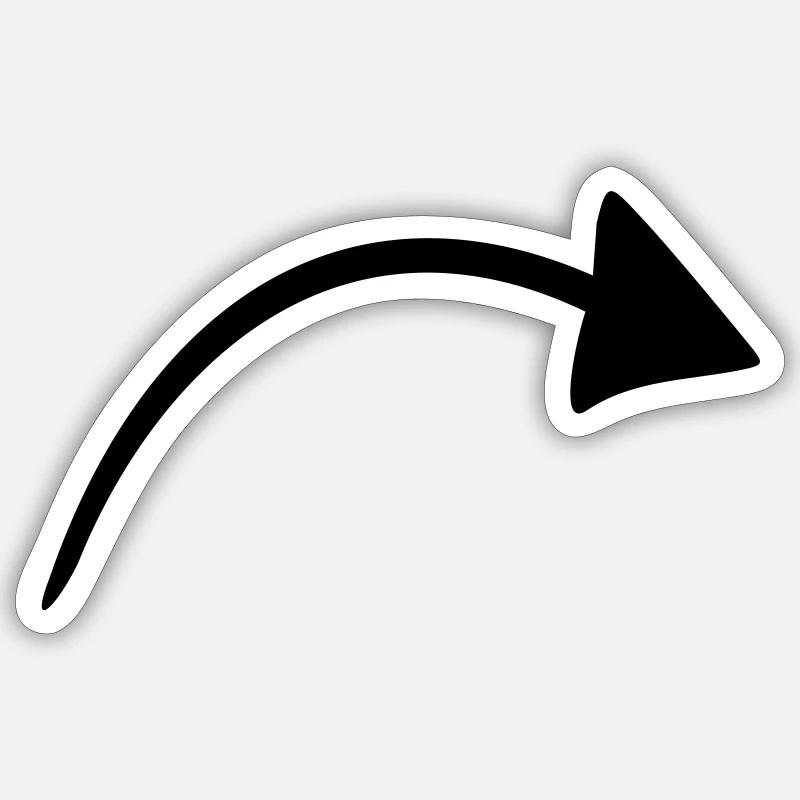 flèche Sticker taille S (10 x 10 cm)