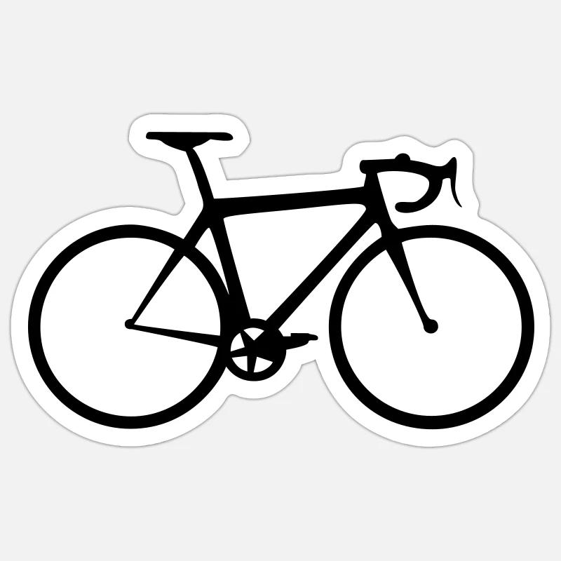 Racing bicycle Sticker size S (10 x 10 cm)