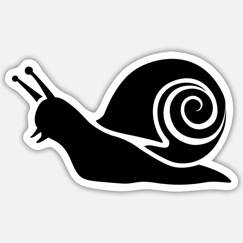 slug - Sticker size S (10 x 10 cm) - white matte