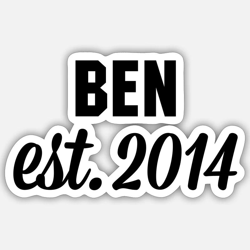 Ben est 2014 Sticker Größe S (10 x 10 cm)
