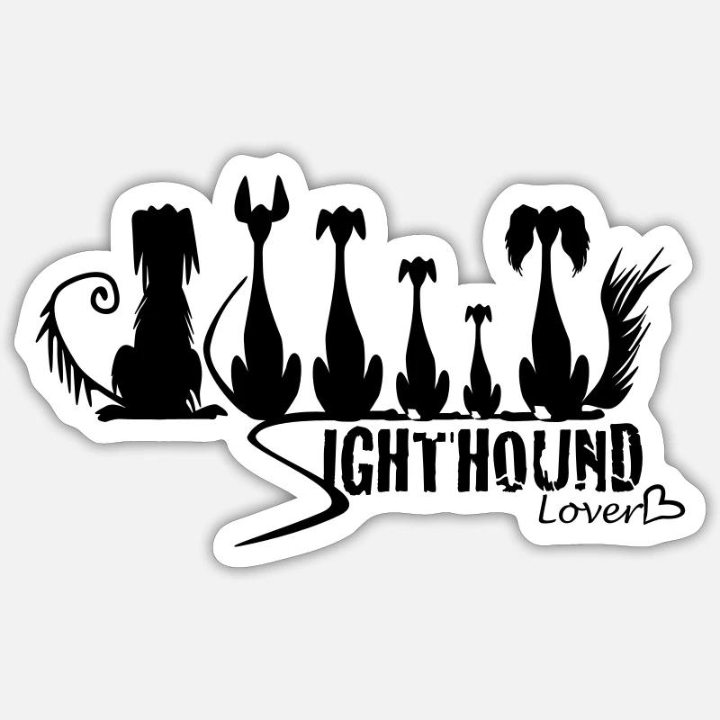 sighthound_lover Sticker size S (10 x 10 cm)
