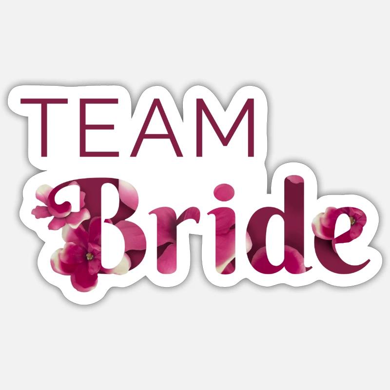 Équipe Bride - Sticker taille S (10 x 10 cm) - blanc mat