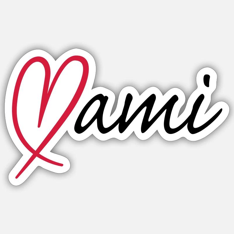 Mami Herz Sticker Größe S (10 x 10 cm)