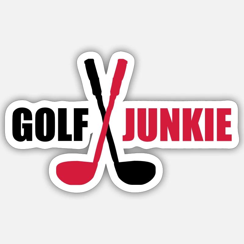 golf - Sticker Größe S (10 x 10 cm) - Mattweiß