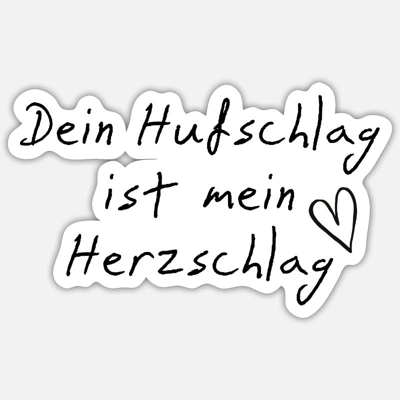 Coup de sabot - Sticker taille S (10 x 10 cm) - blanc mat