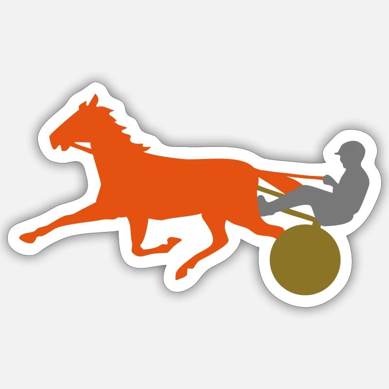 Conception dynamique du trotteur - Sticker taille S (10 x 10 cm) - blanc mat