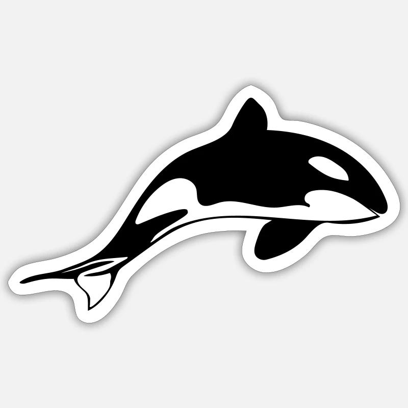 Orca - Sticker size S (10 x 10 cm) - white matte