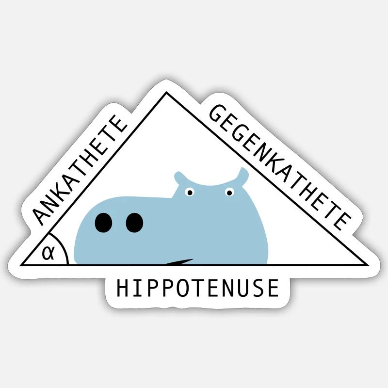 Dreieck - Sticker Größe S (10 x 10 cm) - Mattweiß