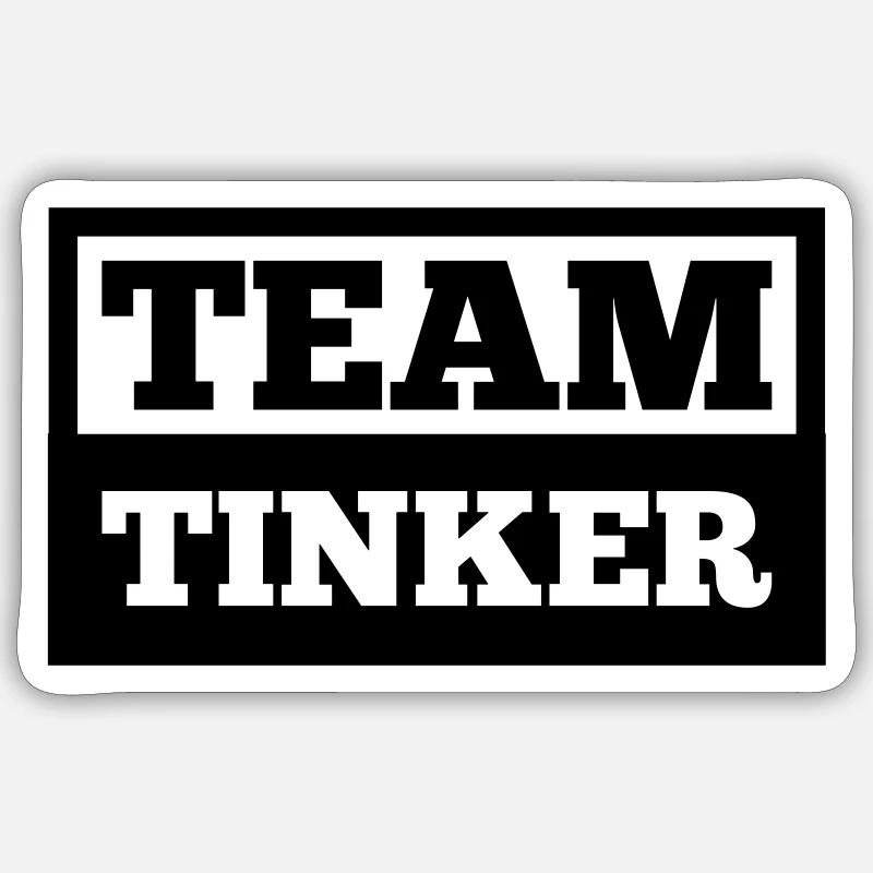 Team Tinker - Sticker size S (10 x 10 cm) - white matte